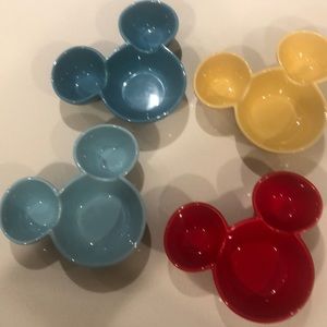 Set of 4 Mickey Mouse Disney side dish bowls